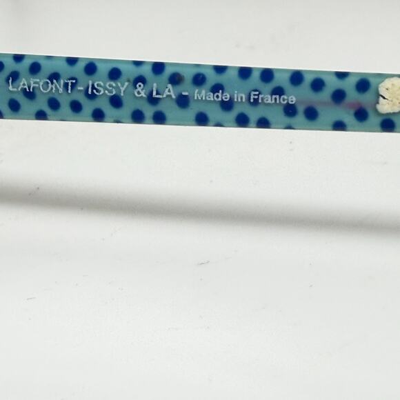 Lafont Issa & La Eyeglasses Frames Hanae 726 Matte Brown Blue 51-16-140 H19899 - Picture 6 of 7